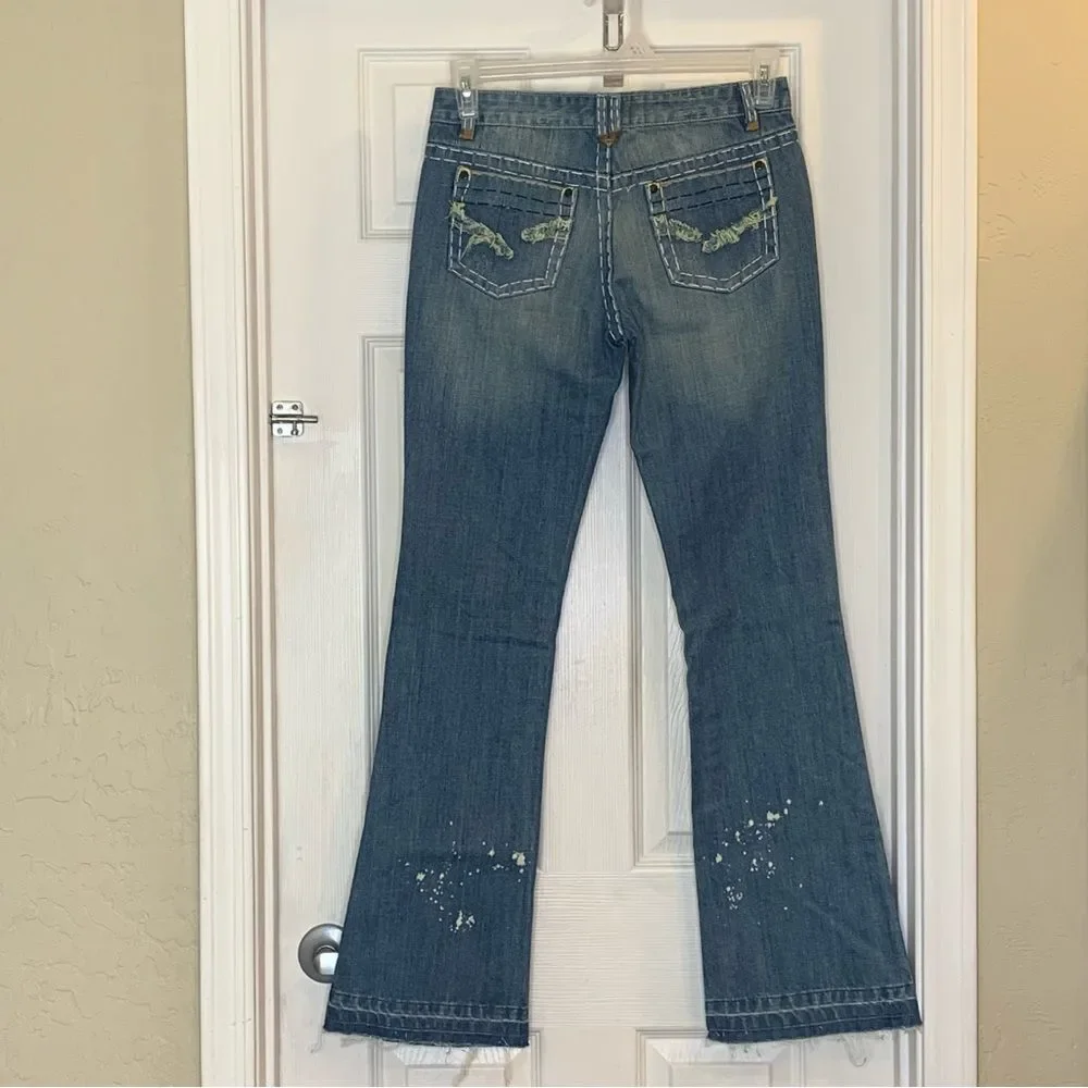 Mosquito Bootcut Distressed Jeans Size 10